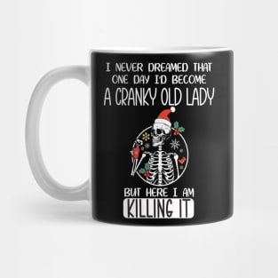 Cranky old lady christmas 2023 Mug